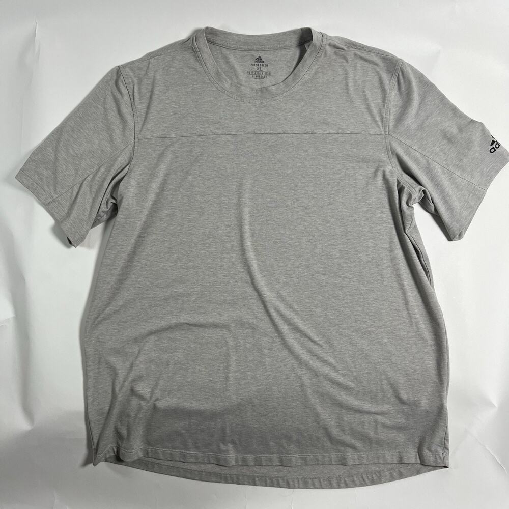 adidas Primegreen AEROREADY Men's XL Gray Crew Neck Short Sleeve Tee